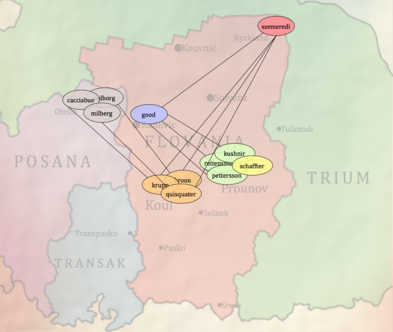 Geography of the criminal network