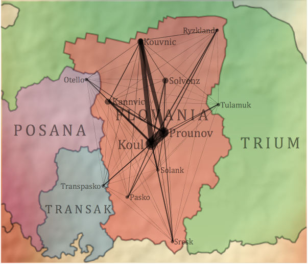 Flitter flow map